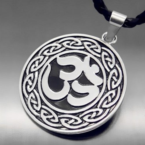 Fashion Men Women Silver Pewter Pendant with 20